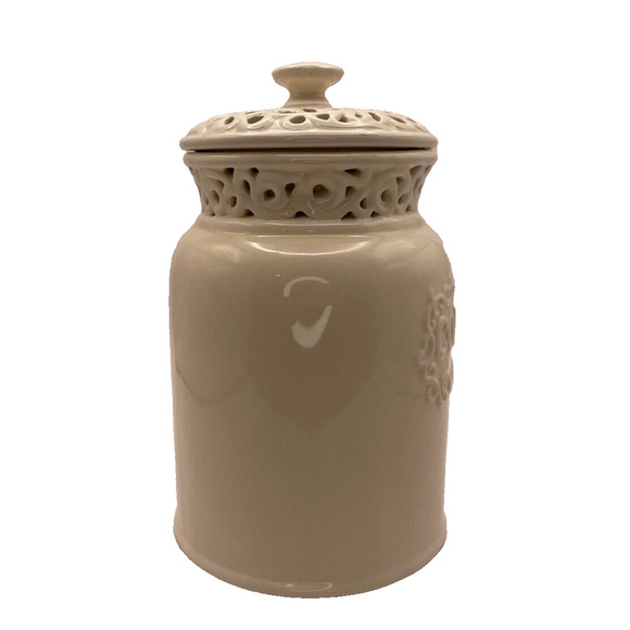 Pre-owned Ceramic Coffee Jar From California Pantry 6.75" Hermetic Seal - Picture 4 of 10